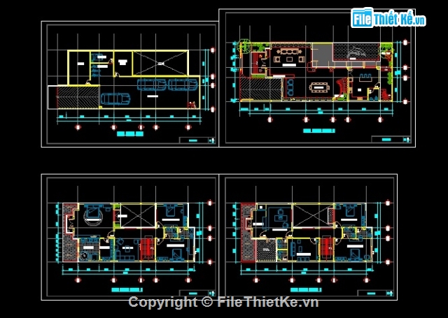 Bản vẽ thiết kế kiến trúc biệt thự 3.5 tầng KT 9.9,biệt thự 3.5 tầng mái ngói,biệt thự phố mặt tiền 10m