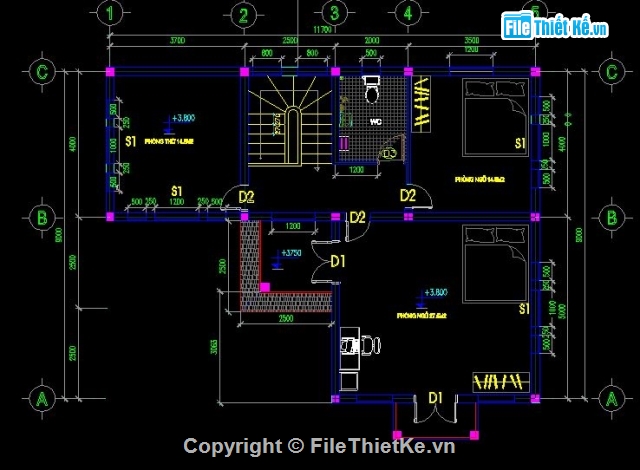 biệt thự 2 tầng,Thiết kế biệt thự,nhà chữ L,thiết kế nhà chữ L