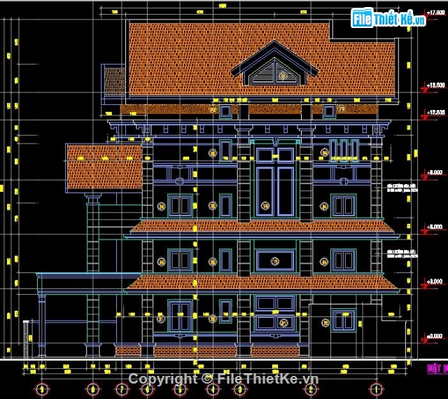 Thiết kế biệt thự,biệt thự 15x18m,biệt thự 5 tầng,nhà 5 tầng biệt thự đẹp