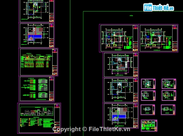 Biệt thự,thiết kế điện,Bản vẽ kiến trúc biệt thự,Bản vẽ thiết kế biệt thự