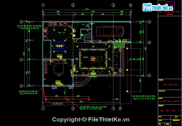 Biệt thự,thiết kế điện,Bản vẽ kiến trúc biệt thự,Bản vẽ thiết kế biệt thự