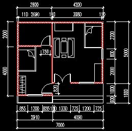 Bản vẽ thiết kế kiến trúc nhà dân với diện tích nhỏ