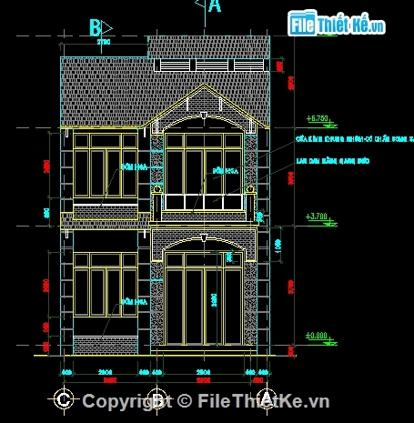 Bản vẽ nhà phố,Bản vẽ kiến trúc nhà phố,kiến trúc nhà