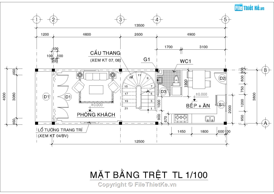 file cad nhà phố 3 tầng 1 tum,nhà phố 3 tầng 1 tum,mẫu nhà phố 3 tầng 1 tum