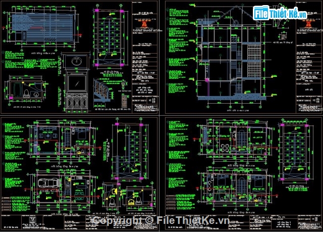 Bản vẽ nhà phố,kiến trúc 5 tầng,Bản vẽ kiến trúc nhà phố,Nhà phố 5x10m