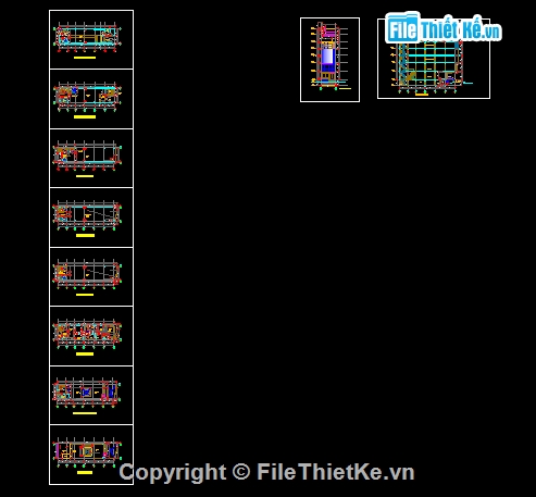 Bản vẽ,Bản vẽ autocad,kiến trúc văn phòng,văn phòng,Bản vẽ nhà phố,nhà 7 tầng