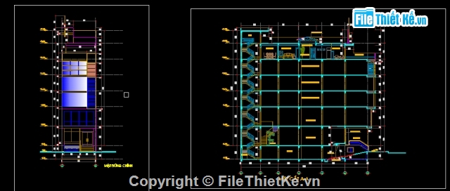 Bản vẽ,Bản vẽ autocad,kiến trúc văn phòng,văn phòng,Bản vẽ nhà phố,nhà 7 tầng