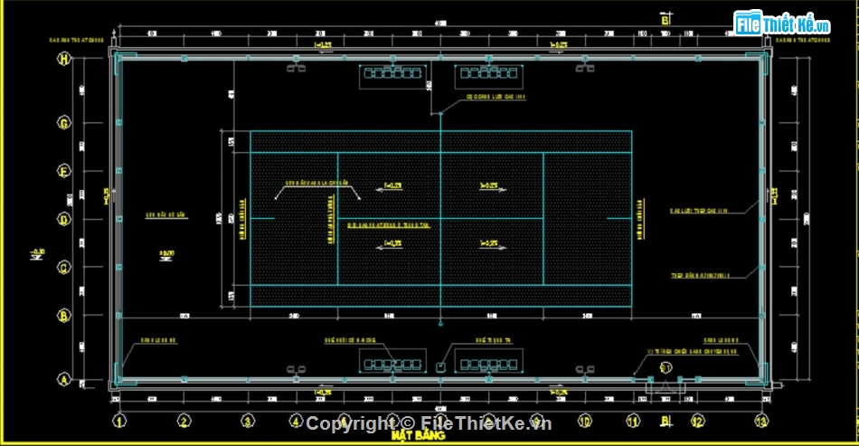 bản vẽ sân tenis,sân tenis mái che,mẫu sân tenis,sân tenis chuẩn