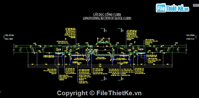 Bản vẽ,thiết kế cống,Thiết kế cống vùng đồng bằng,thiết kế kỹ thuật,Bản vẽ kĩ thuật,kỹ thuật