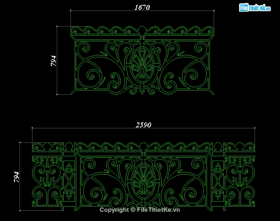 bản vẽ lan can CNC,lan can sắt đẹp,file cad lan can cắt CNC,Lan can CNC file cad,Autocad lan can cnc