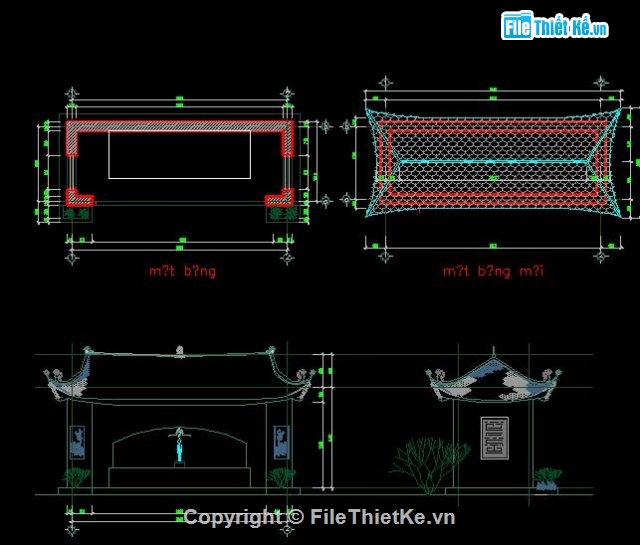 Bản vẽ chi tiết,hoa văn,Bản vẽ kiến trúc Nhà,lăng mộ,lăng mộ gia tộc