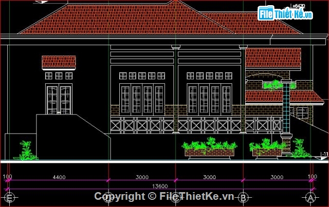 kết cấu biệt thự,kiến trúc biệt thự,mẫu biệt thự mái ngói