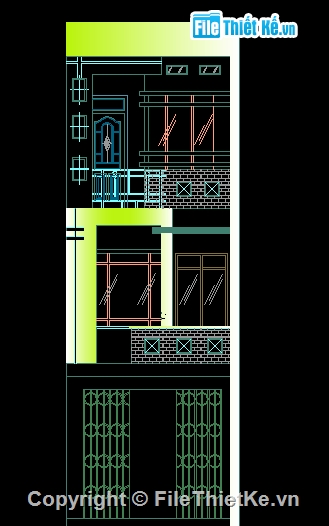 Bản vẽ nhà phố,nhà phố đẹp,nhà phố kích thước 5 x 17m,mẫu nhà phố đơn giản