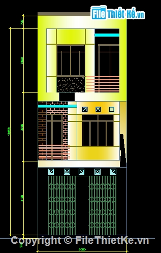 Bản vẽ nhà phố,nhà phố đẹp,nhà phố kích thước 5 x 17m,mẫu nhà phố đơn giản