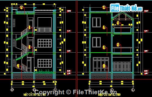 kiến trúc và kết cấu,3 tầng,nhà 3 tầng,kiến trúc 3 tầng