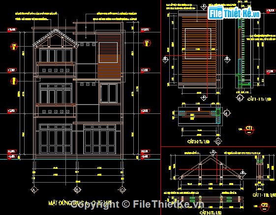 kiến trúc và kết cấu,3 tầng,nhà 3 tầng,kiến trúc 3 tầng