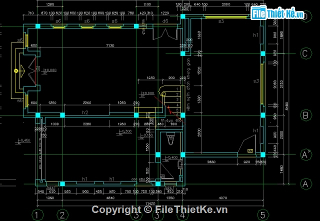bản vẽ nhà 4 tầng,thiết kế nhà 4 tầng,mẫu nhà đẹp,nhà mái thái