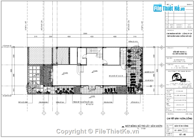 Thiết kế biệt thự,biệt thự 2 tầng,biệt thự 9x22m