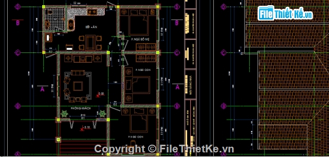 thiết kế nhà cấp 4,bản vẽ nhà cấp 4,bản vẽ nhà đẹp