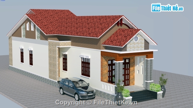 Bản vẽ nhà cấp 4 kích thước 6.2x26.1m,Bản vẽ thiết kế nhà cấp 4 kích thước 6.2x26.1m,Bản vẽ nhà cấp 4,Nhà cấp 4 kích thước 6.2x26.1m