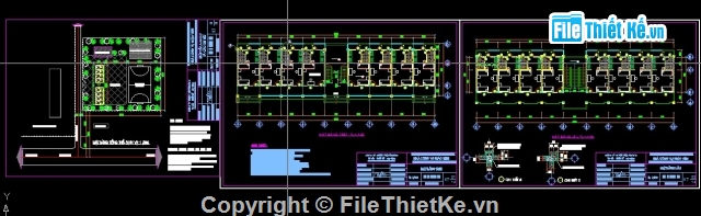 bản vẽ thiết kế nhà công vụ,bản vẽ nhà công vụ,bản vẽ thiết kế nhà công vụ 9.5x35.5m,bản vẽ nhà công vụ 2 tầng