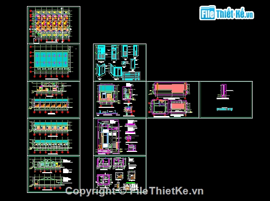 Bản vẽ,Bản vẽ autocad,kiến trúc nhà công vụ,đầy đủ từ kiến trúc,kiến trúc 1  tầng,Bản vẽ kiến trúc Nhà