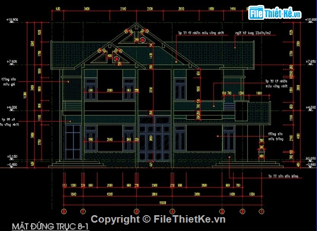 kiến trúc nhà ở,nhà 2 tầng mái thái,nhà 2 tầng đẹp