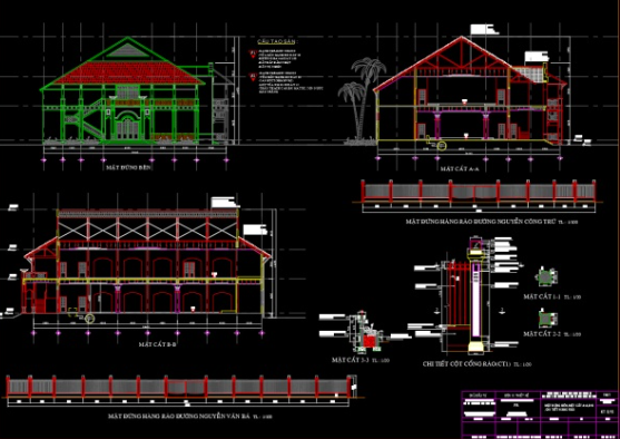 nhà hàng 2 tầng,file cad nhà hàng 2 tầng,nhà hàng 2 tầng cad