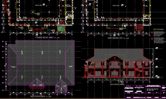 nhà hàng 2 tầng,file cad nhà hàng 2 tầng,nhà hàng 2 tầng cad