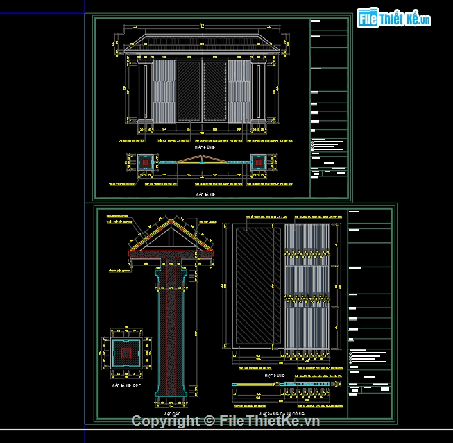 bản vẽ thi công biệt thự file cad,nhà mái nhật 2 tầng 14.2x11m,hồ sơ thiết kế kiến trúc biệt thự,biệt thự 2 tầng mái nhật