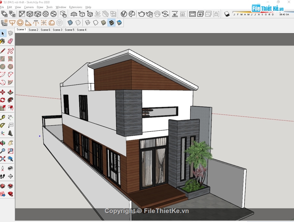 Bản vẽ nhà phố 1 tầng,Nhà phố 1 tầng 5x20m,Autocad nhà phố 1 tầng,Cad Nhà phố 1 tầng,Thiết kế nhà phố 1 tầng