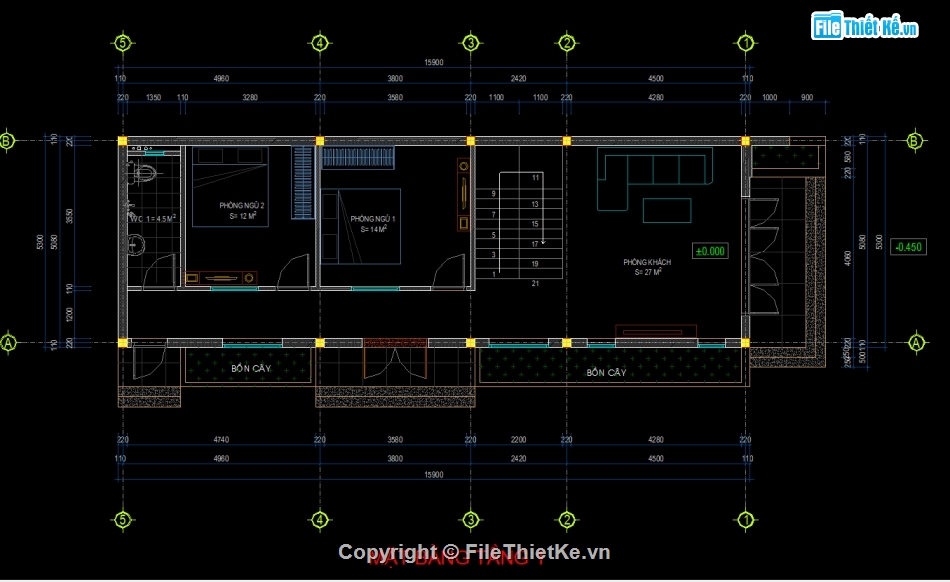 Bản vẽ nhá phố 2 tầng,File cad nhà phố 2 tầng,Autocad nhà phố 2 tầng,File autocad nhà phố 2 tầng,Nhà phố 2 tầng file cad