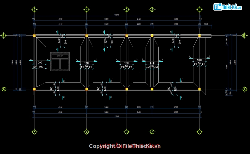 Bản vẽ nhá phố 2 tầng,File cad nhà phố 2 tầng,Autocad nhà phố 2 tầng,File autocad nhà phố 2 tầng,Nhà phố 2 tầng file cad