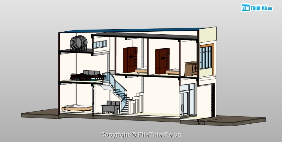 bản vẽ thiết kế nhà phố 2 tầng,bản vẽ revit nhà 2 tầng,bản vẽ nhà phố 2 tầng,Mẫu nhà phố