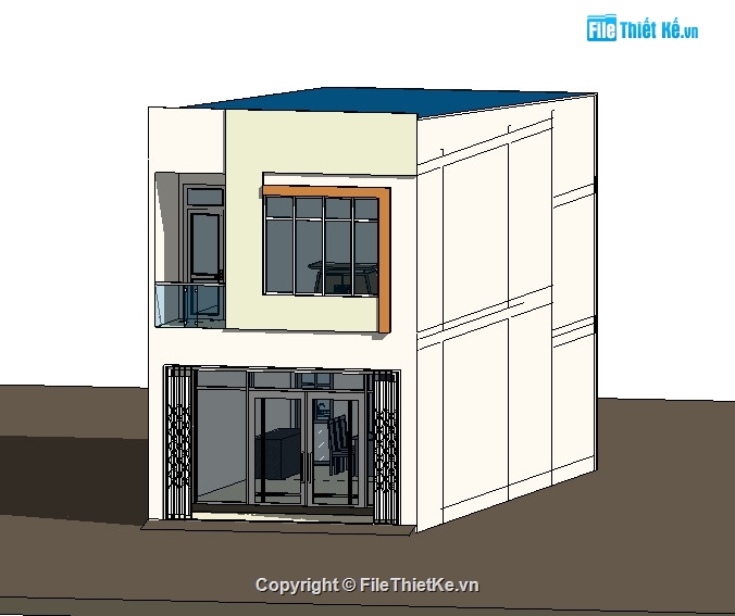 bản vẽ thiết kế nhà phố 2 tầng,bản vẽ revit nhà 2 tầng,bản vẽ nhà phố 2 tầng,Mẫu nhà phố