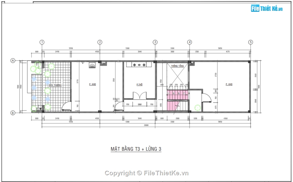 thiết kế lệch tầng,nhà phố 5x20m,nhà phố 3 tầng,bản vẽ nhà phố