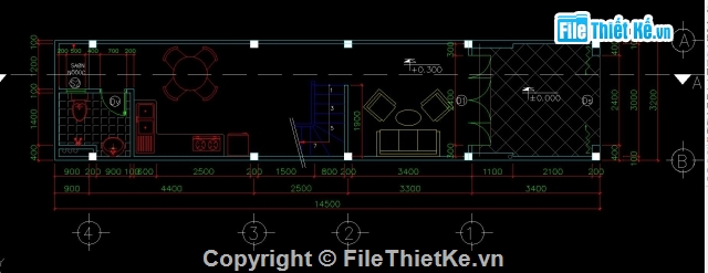 Bản vẽ nhà phố 4 tầng KT 12.2x3.2m,Bản vẽ thiết kế nhà phố 4 tầng kích thước 12.2mx3.,Bản vẽ nhà phố 4 tầng,Bản vẽ nhà phố