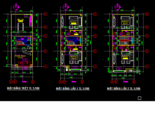 bản vẽ nhà 4 tầng,thiết kế nhà 4 tầng,nhà 4 tầng lợp mái
