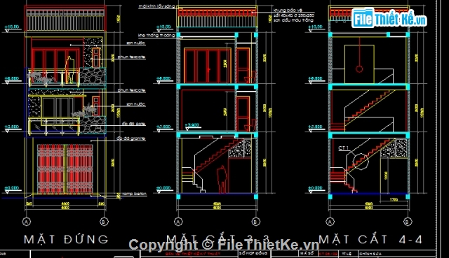 bản vẽ thiết kế,bản vẽ nhà phố 2 tầng,thiết kế nhà phố 2 tầng,thiết kế nhà