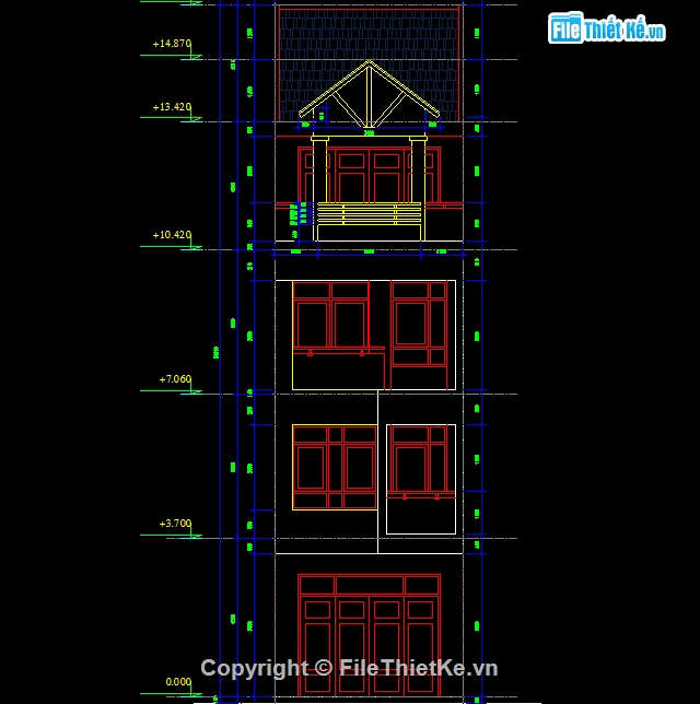 nhà lệch 4 tầng,nhà phố đẹp,thiết kế lệch tầng,nhà 4 tầng,4 tầng