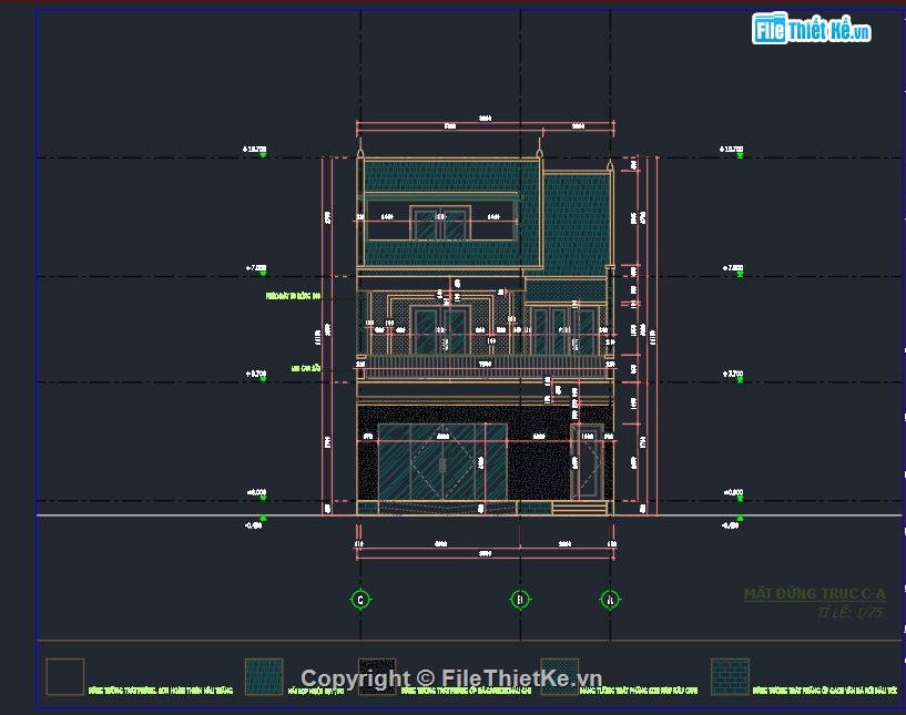 bộ hồ sơ nhà đầy đủ bản vẽ dự toán,Autocad nhà phố 2 tầng,Autocad nhà phố liên kế,bản vẽ nhà phố 8x15m