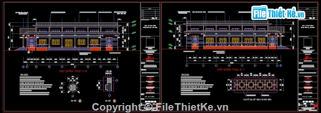 Bản vẽ thiết kế nhà văn hóa,Bản vẽ cad nhà văn hóa,nhà văn hóa,kiến trúc nhà văn hóa,nhà văn hóa đẹp,nhà văn hóa xã đoan hùng