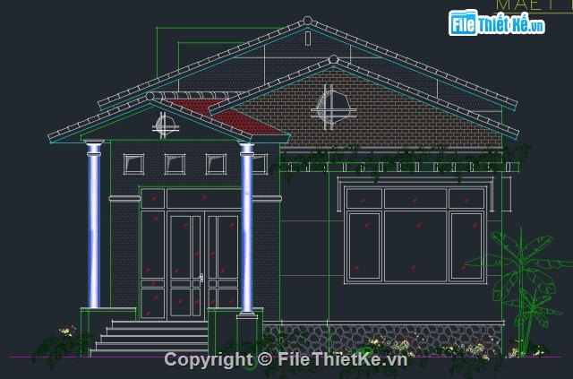 nhà đẹp 1 tầng,nhà 1 tầng đẹp,thiết kế nhà vườn,1 tầng,Mẫu nhà cấp 4