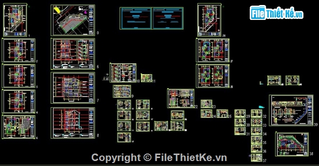 Bản vẽ full,nhà full kiến trúc,thiết kế nhà vườn,nhà kích thước 7.2m x 13.5m,nhà góc,nhà góc full kiến trúc