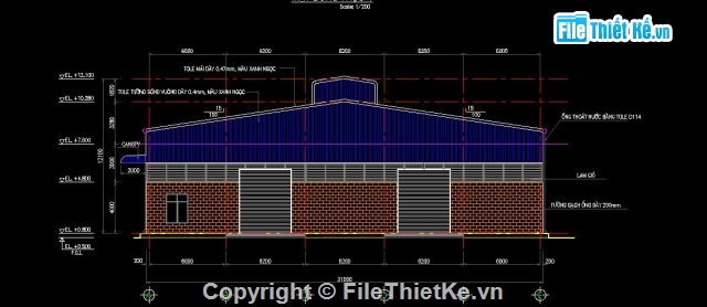 nhà xưởng,thiết kế nhà xưởng,xưởng sản xuất,nhà xưởng kích thước 31m x 45m,sản xuất