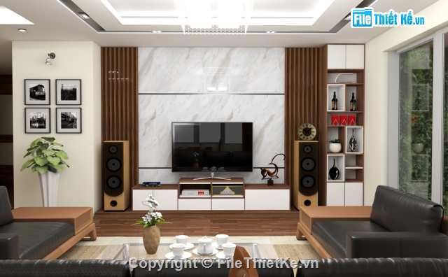 Bản vẽ thiết kế nội thất chung cư (file cad và sketchup) siêu đẹp ...