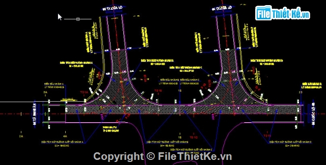 Bản vẽ,thiết kế đường,thiết kế nút giao