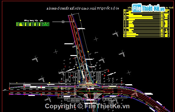 Bản vẽ,thiết kế nút giao thông,thiết kế hạng mục giao thông