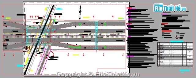 Bản vẽ,thiết kế nút giao,thiết kế nút giao thông,nút giao với đường sắt