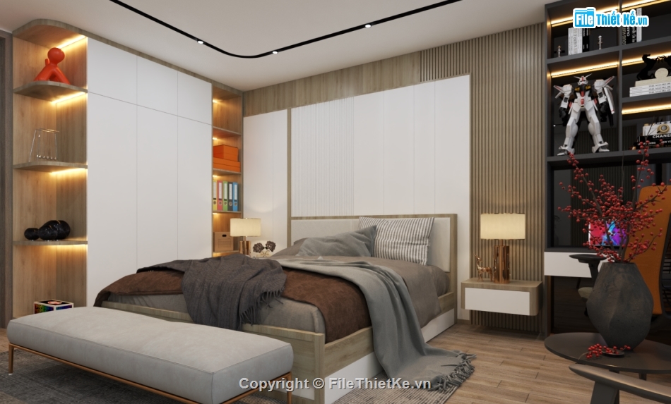 phòng hiện đại,phòng đẹp,thiết kế phòng ngủ hiện đại,4 phòng ngủ,thiết kế phòng ngủ đẹp